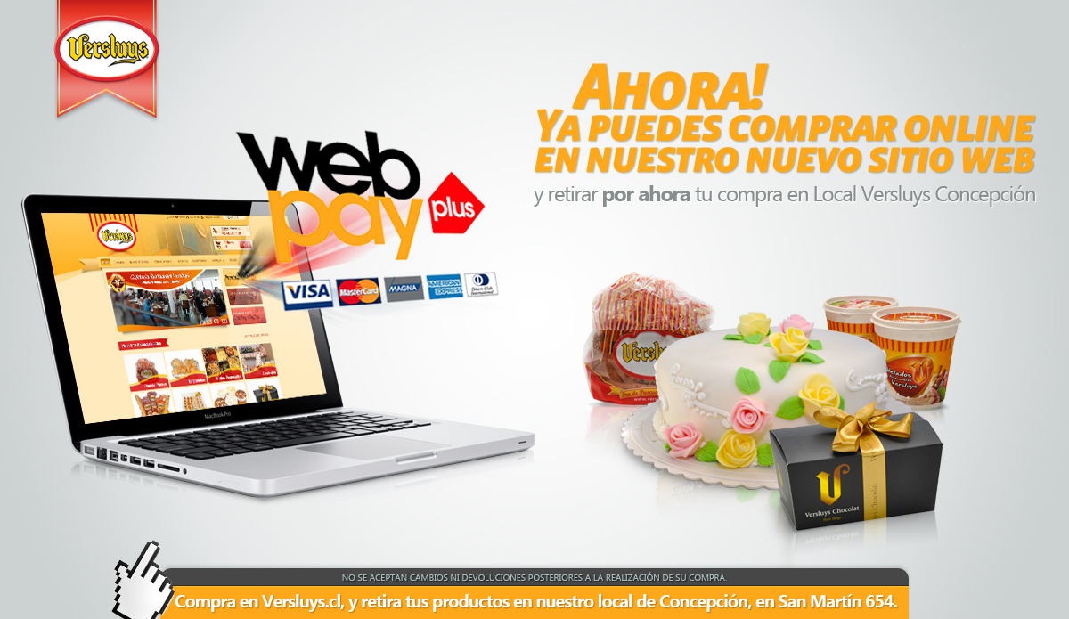 Ahora Compra en l�nea y retira en Local Versluys Concepci�n!